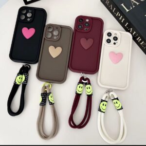Stylish 3D love heart casing with strap